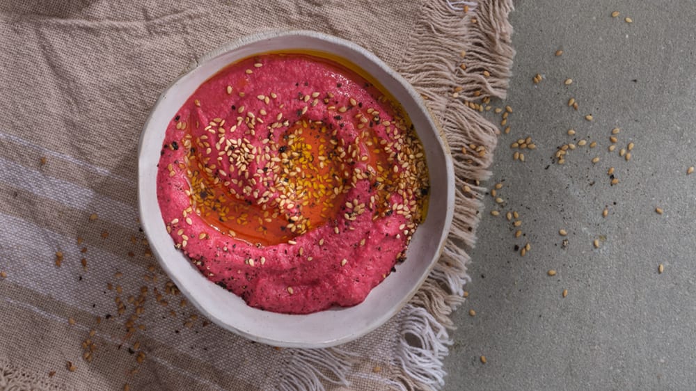 Rödbetshummus