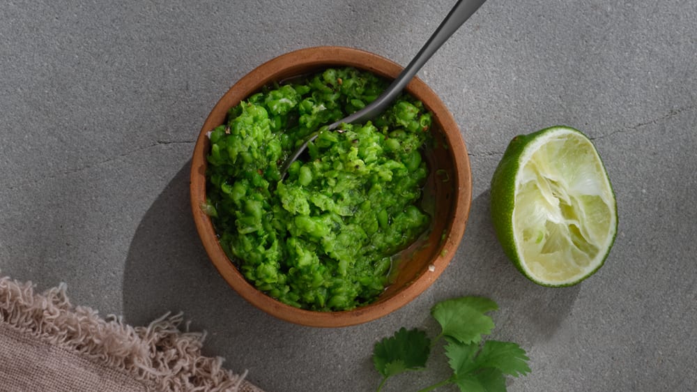 Grönärts-guacamole