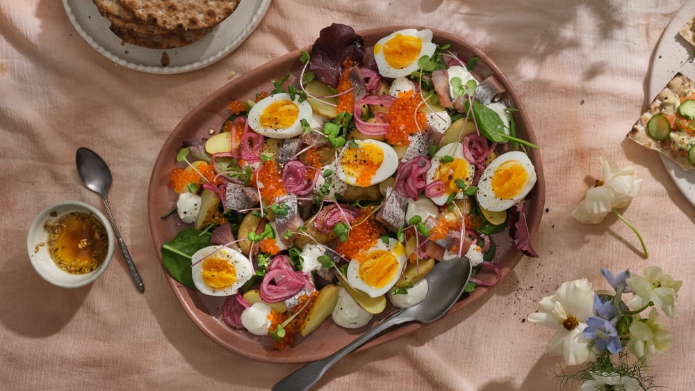 Gubbröra som sallad