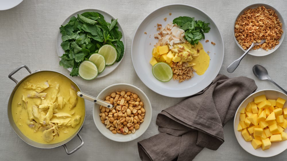 Kyckling i curry för hela familjen