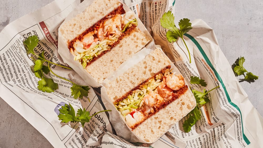 Havskräfta Katsu sando