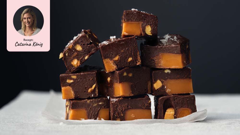 Salty peanut fudge