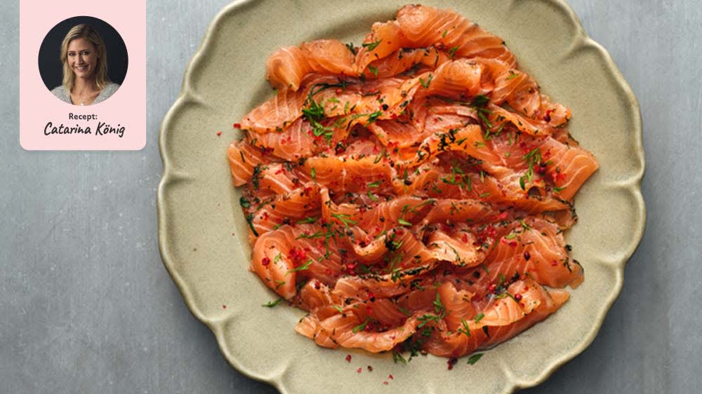 Rosépeppargravad lax