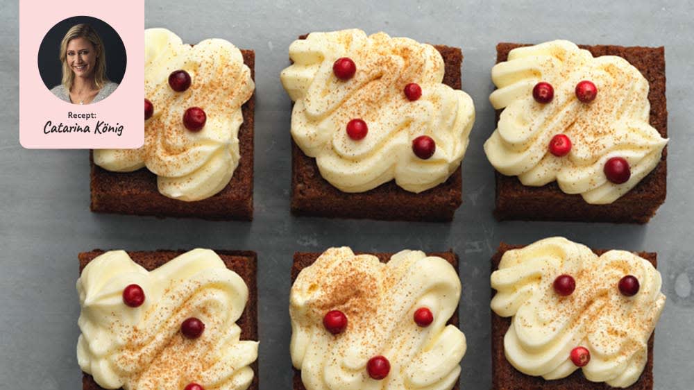 Mjuk pepparkaka med krämig frosting
