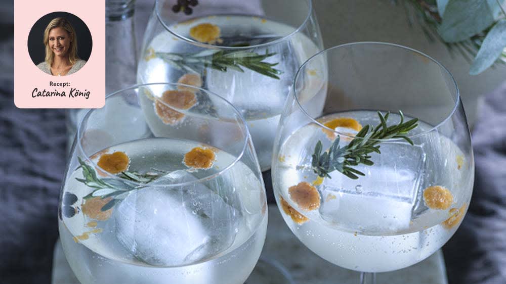 Gin tonic med hjortron & rosmarin