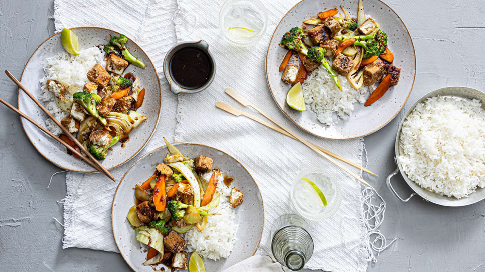 Asia tofu med hoisin och vitlök