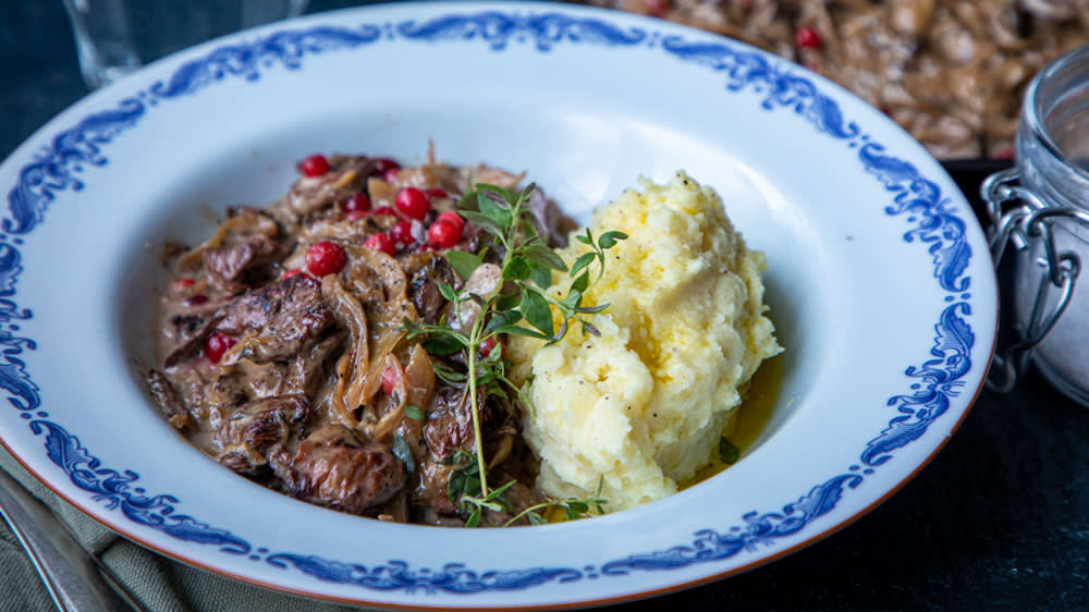 Veganskt viltskav med vitkål