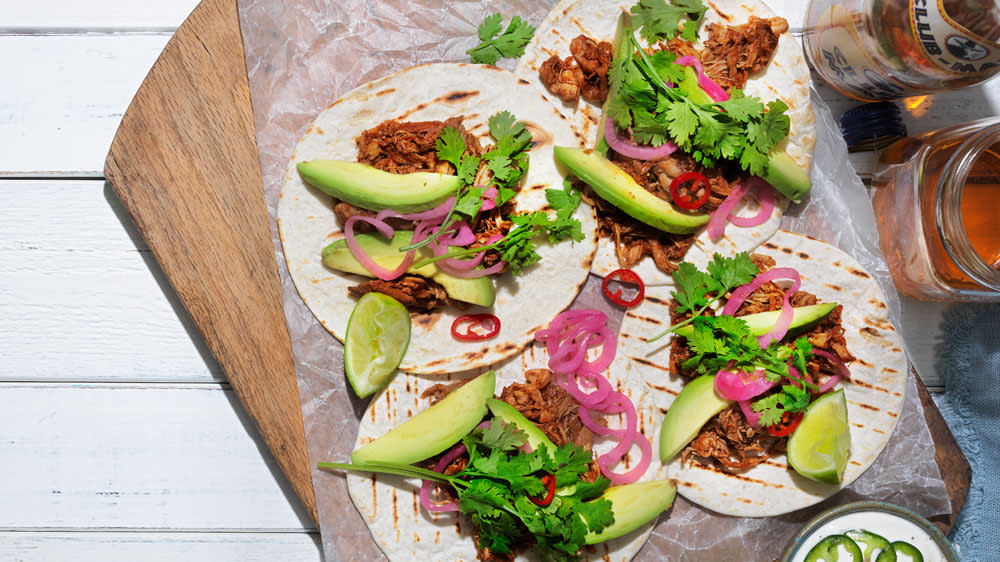 Tacos chicken carnitas