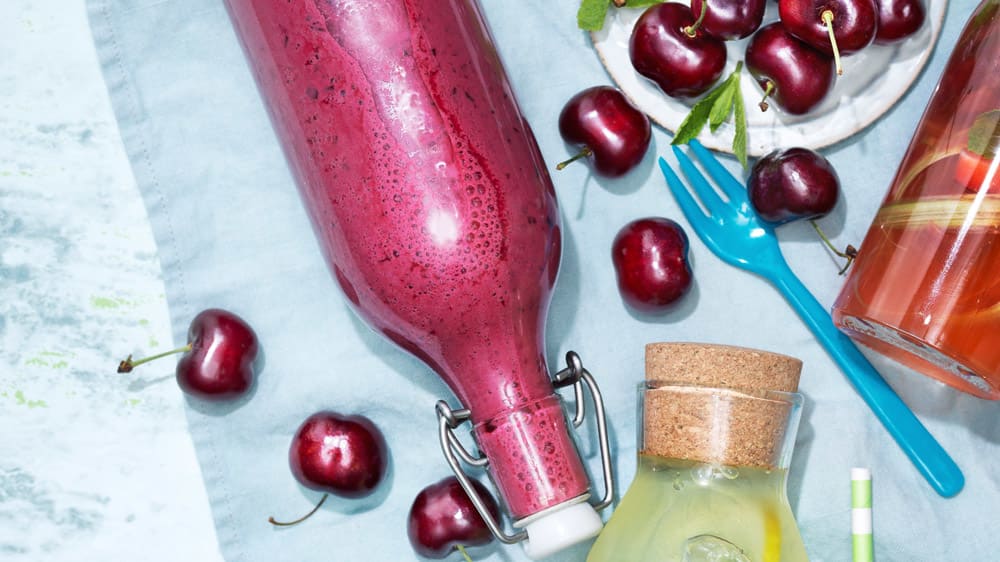 Smoothie med körsbär & rödbetor