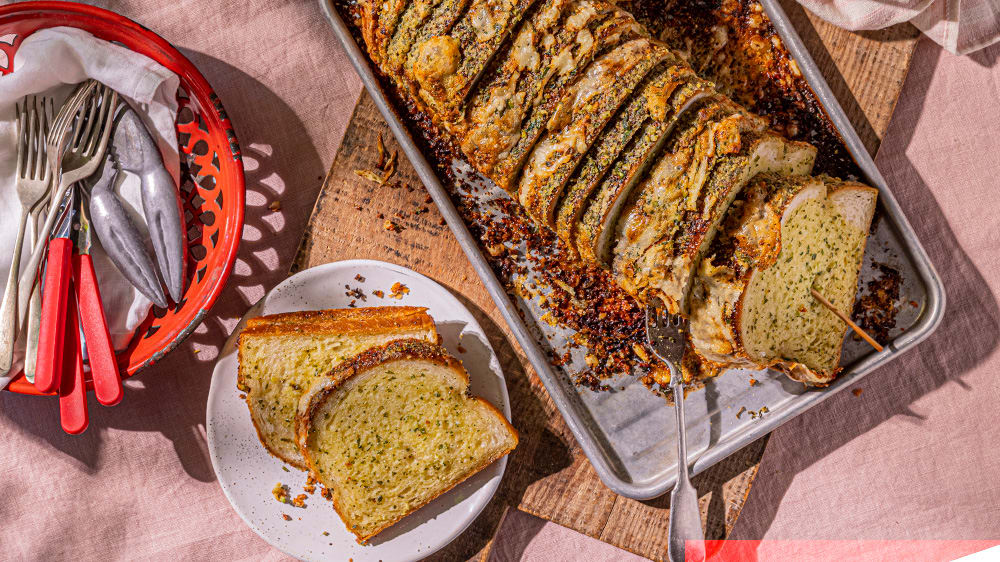 Maxat vitlöks & gorgonzolabröd for sharing