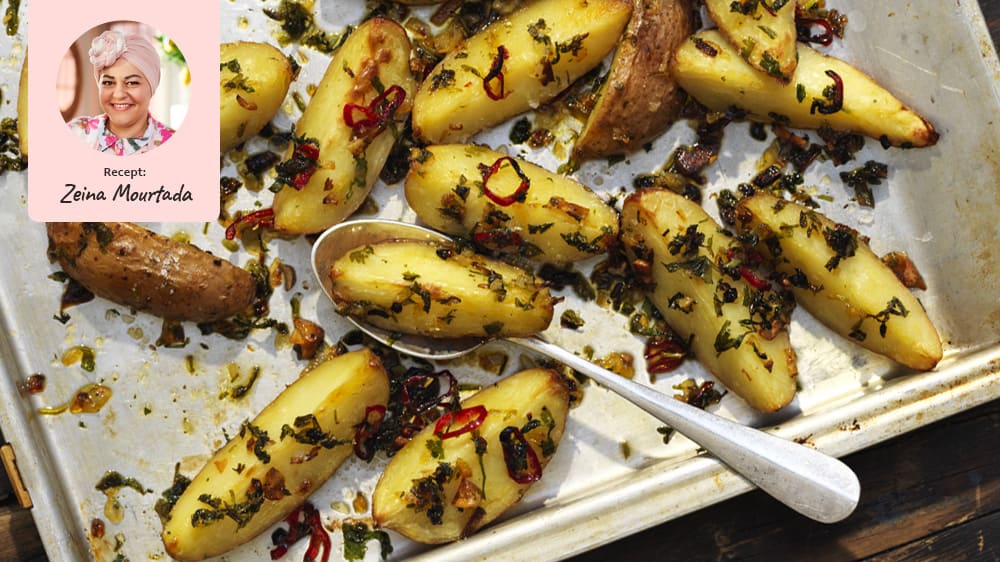 Libanesisk potatis i ugnen