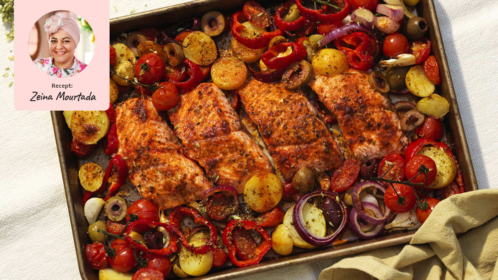 Lax med grekiska smaker