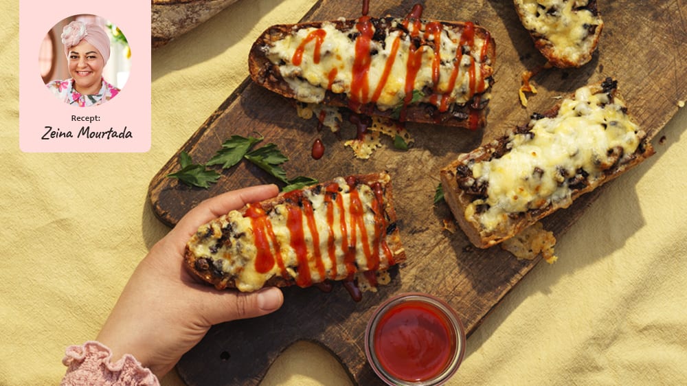 Polska varma mackor med svamp