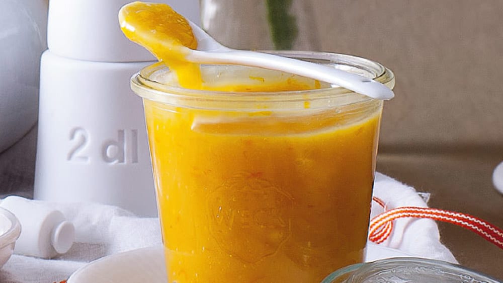 Apelsincurd med ingefära