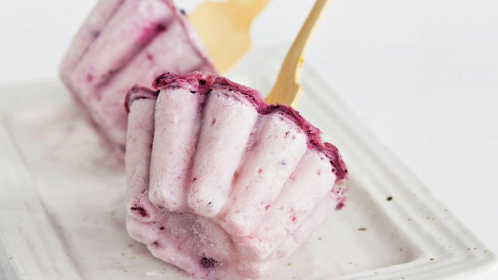 Blåbärsglass med lavendel