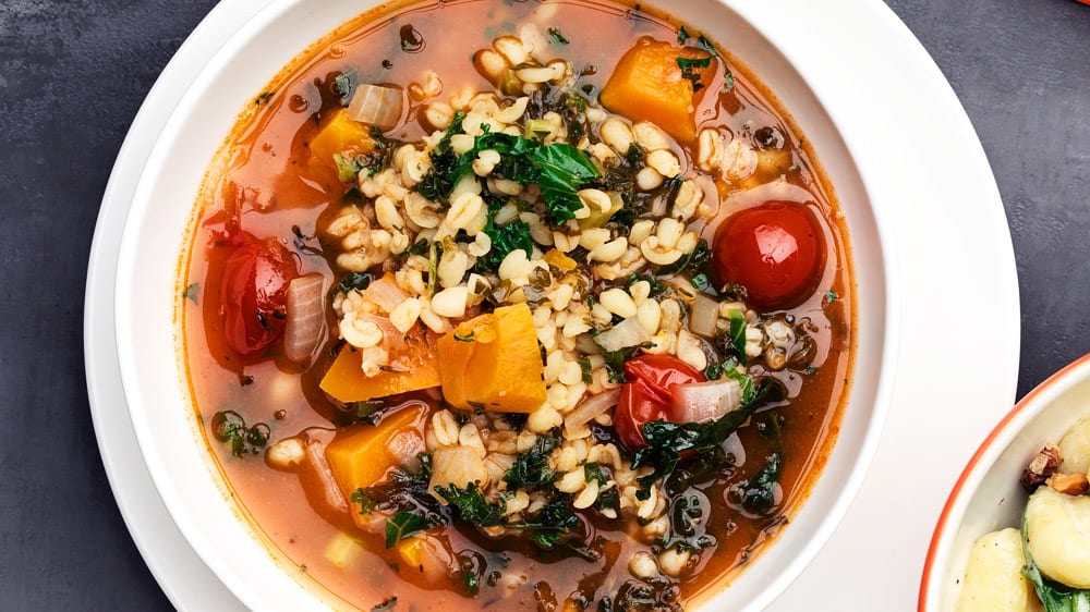 Grönkål- och sötpotatissoppa