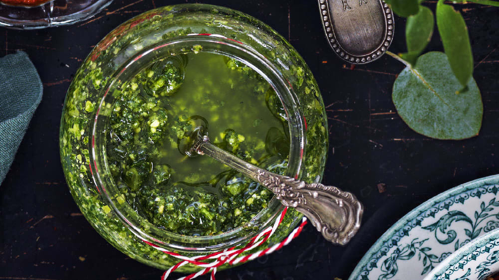 Grönkålspesto till julbordet