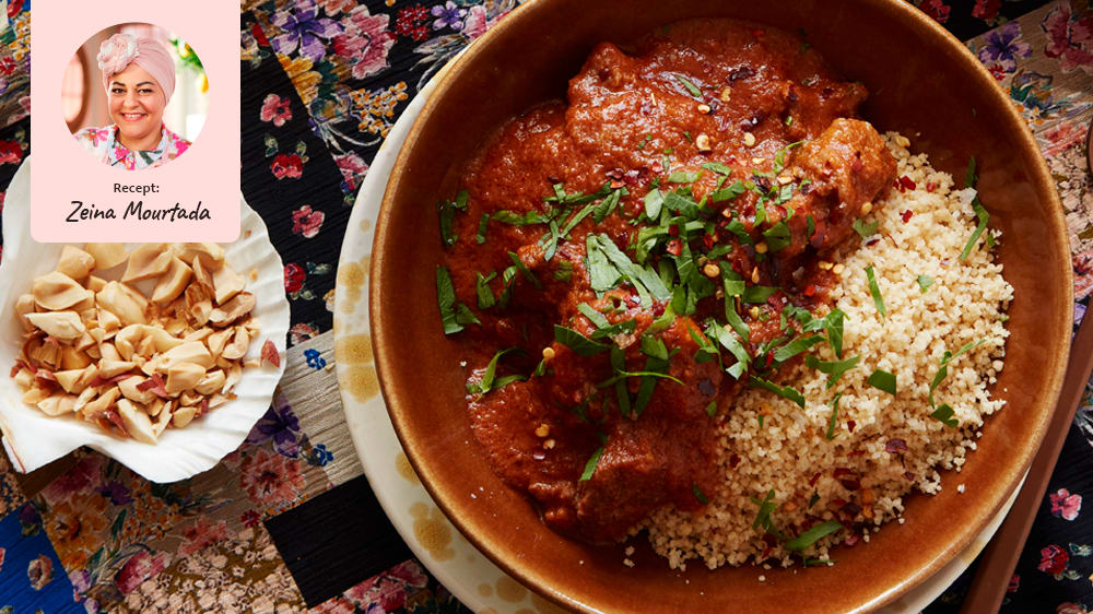 Jordnötsgryta från Ghana med jordnötssmör och habanero