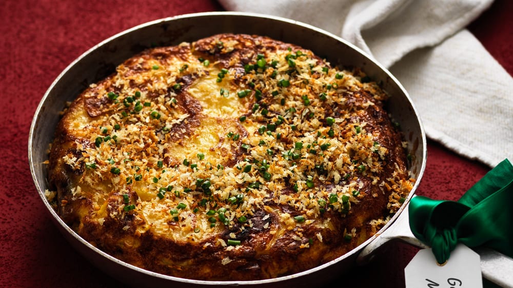 Jansson-tortilla med ansjovis