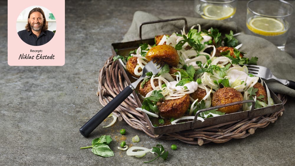 Niklas kryddrostade ekologiska potatis