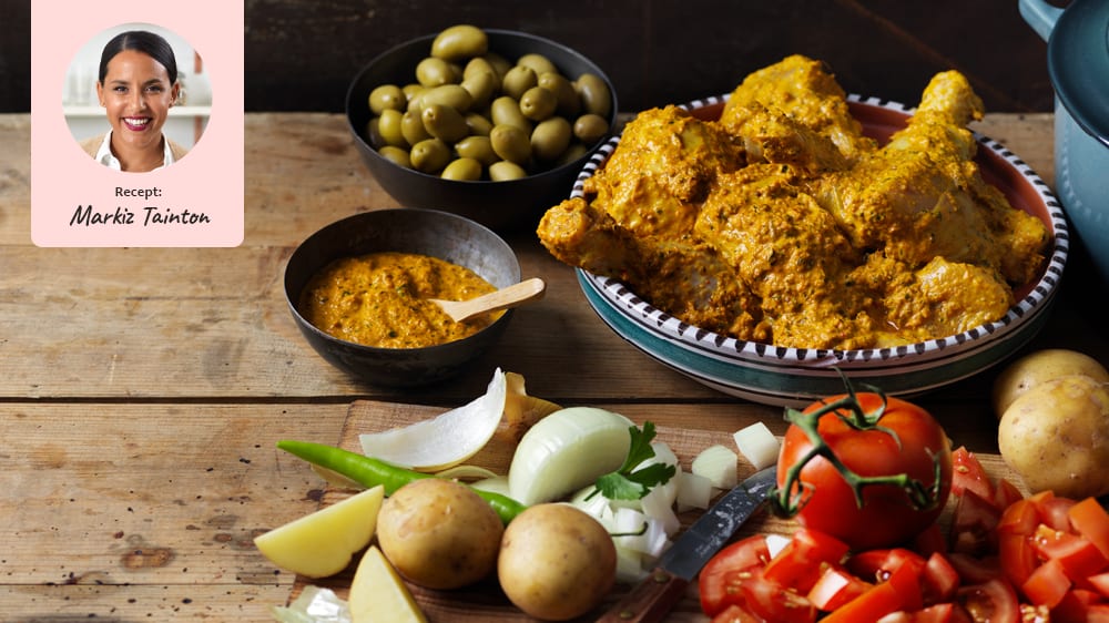 Kycklingtagine med chermoula