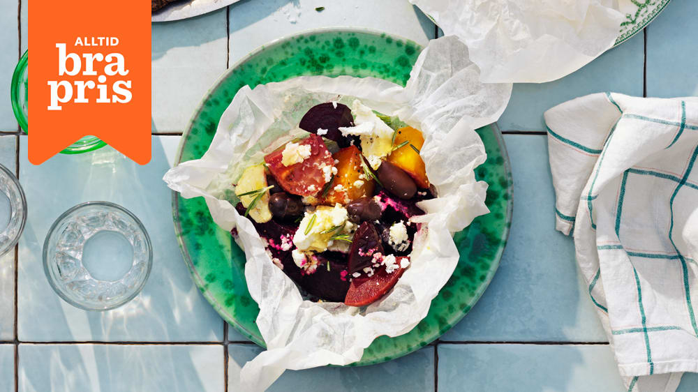 Bakade betor med getost