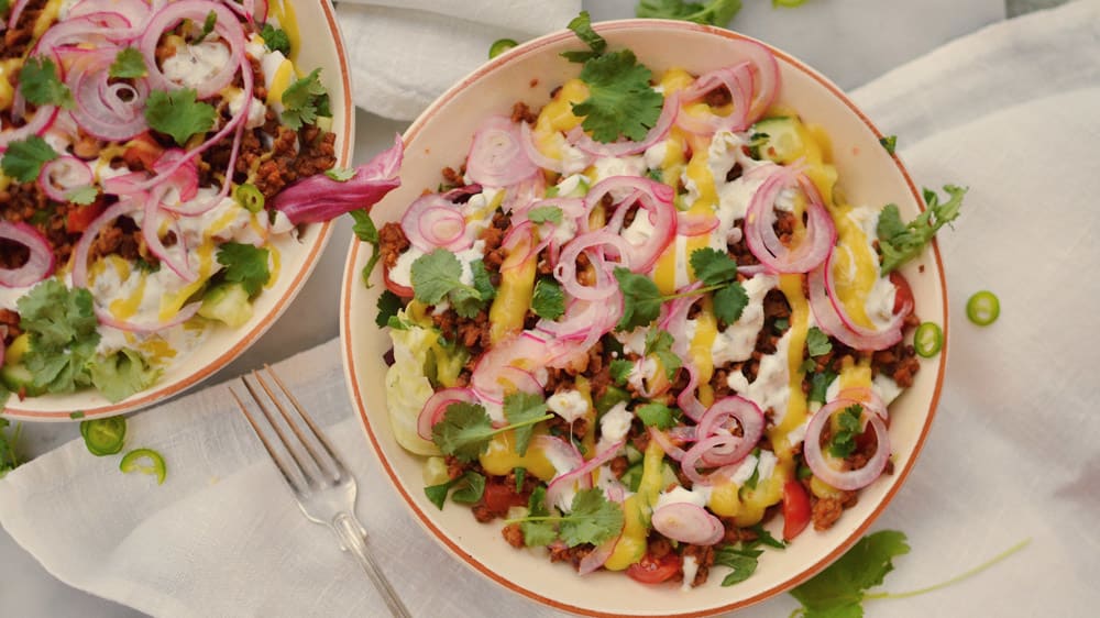 Vegetarisk tacosallad