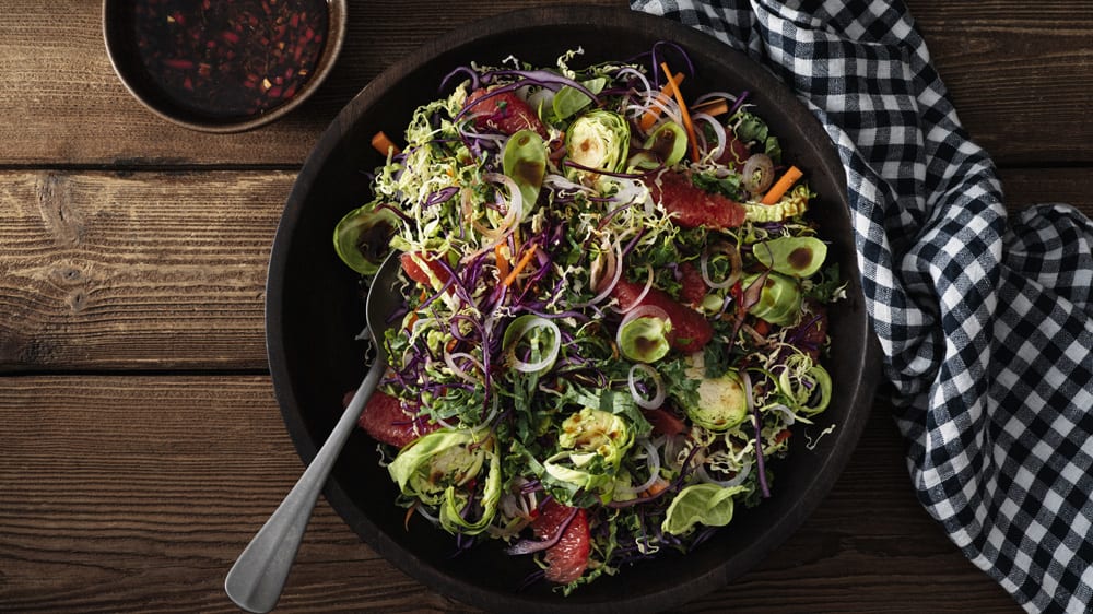 Julig kålsallad med grapefrukt