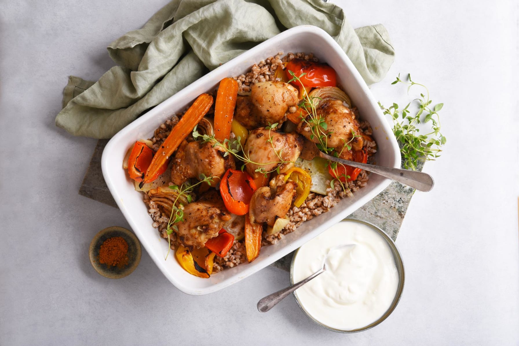 Allt-i-en-form: Kyckling och rotfrukter 