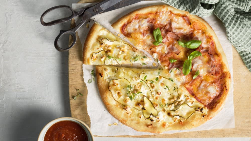 Kombopizza för stor och liten