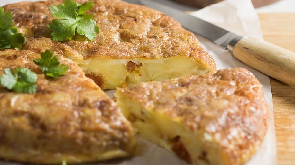 Spansk potatisomelett med chorizo