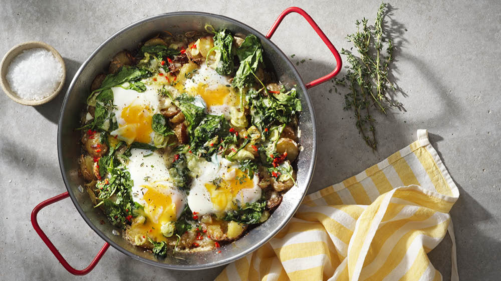 Shakshuka på färskpotatis