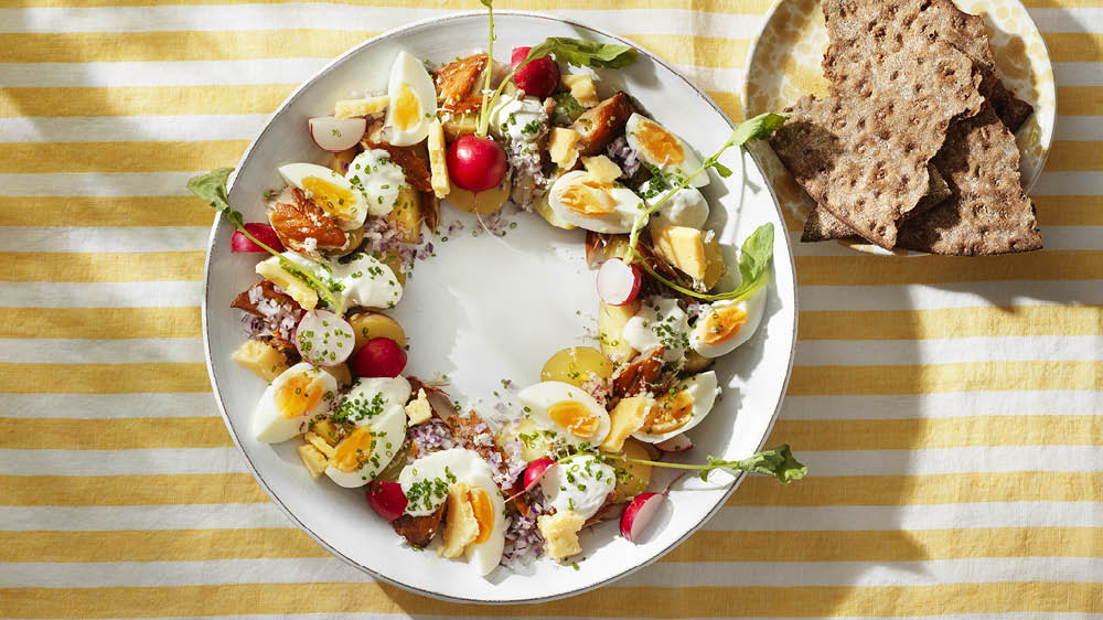 Sommarkrans med makrill