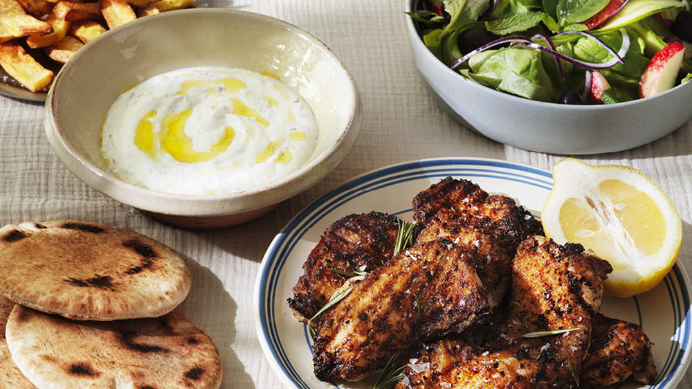 Kycklinggyros med nektariner