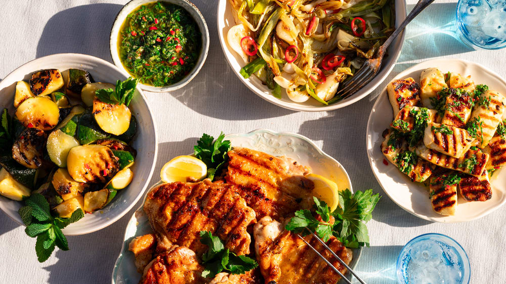 Grillbuffé med något för alla