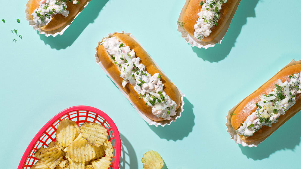 Räkbrioche med snabbpicklad fänkål