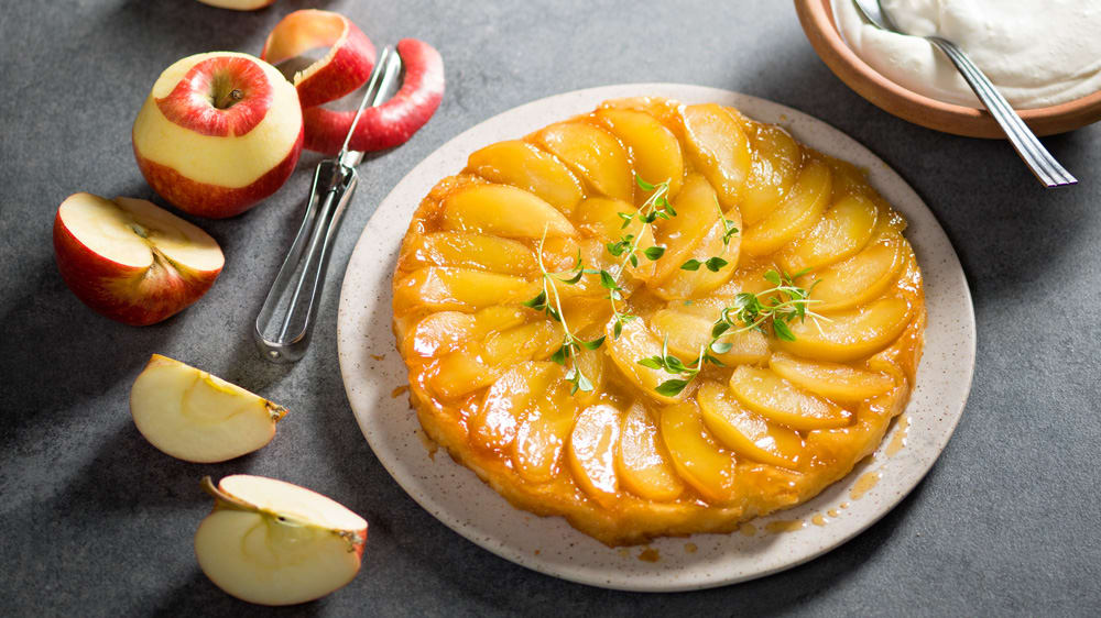 Tarte Tatin med flingsalt