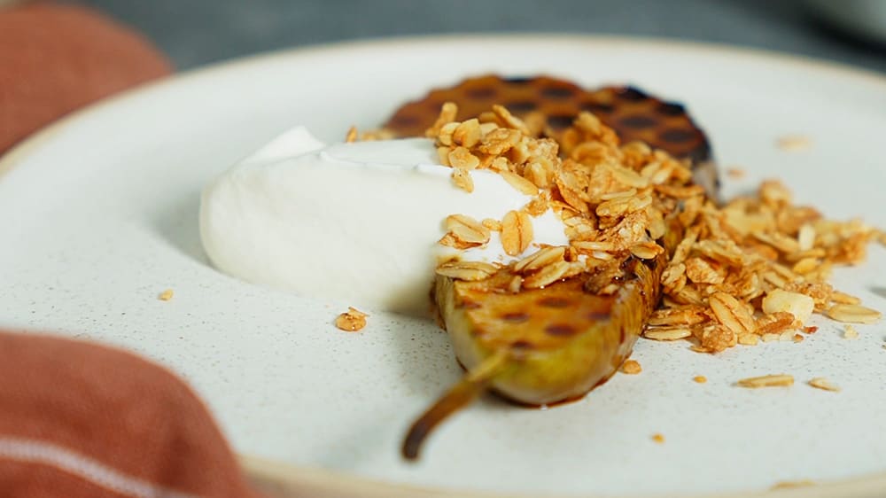 Frukt i våffeljärn