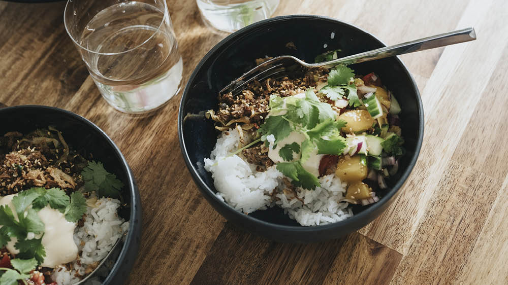 Foodgeekz asiatiska köttfärsbowl