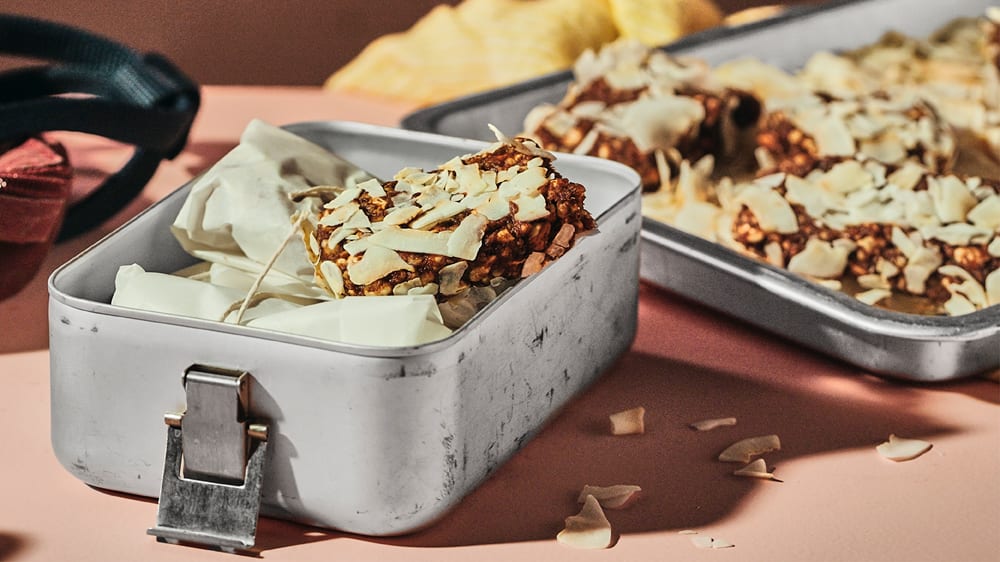 Mellisbars med salt kola, choklad och äpple