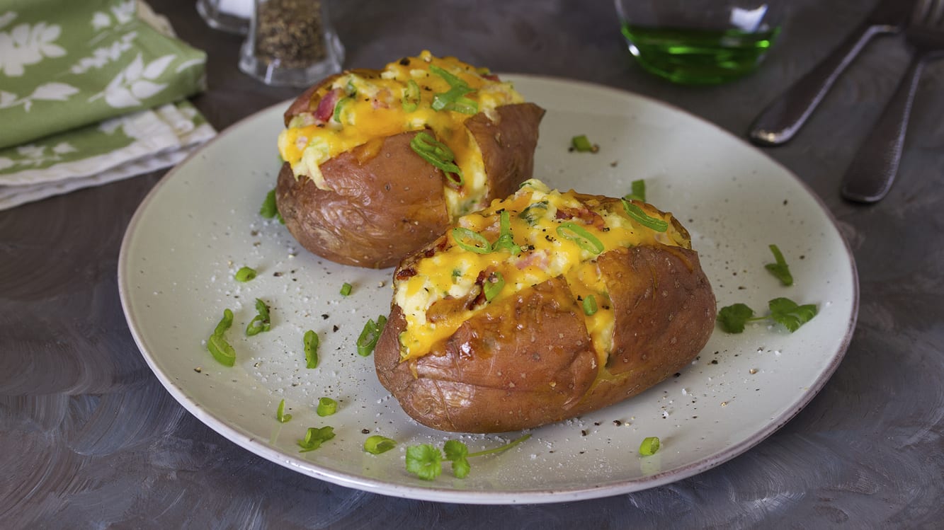 Bakad potatis med kycklingröra