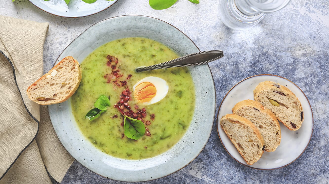 Spenatsoppa – grundrecept