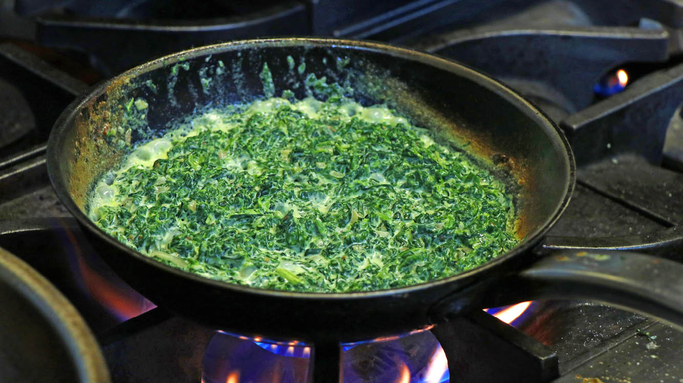 Stuvad spenat – grundrecept