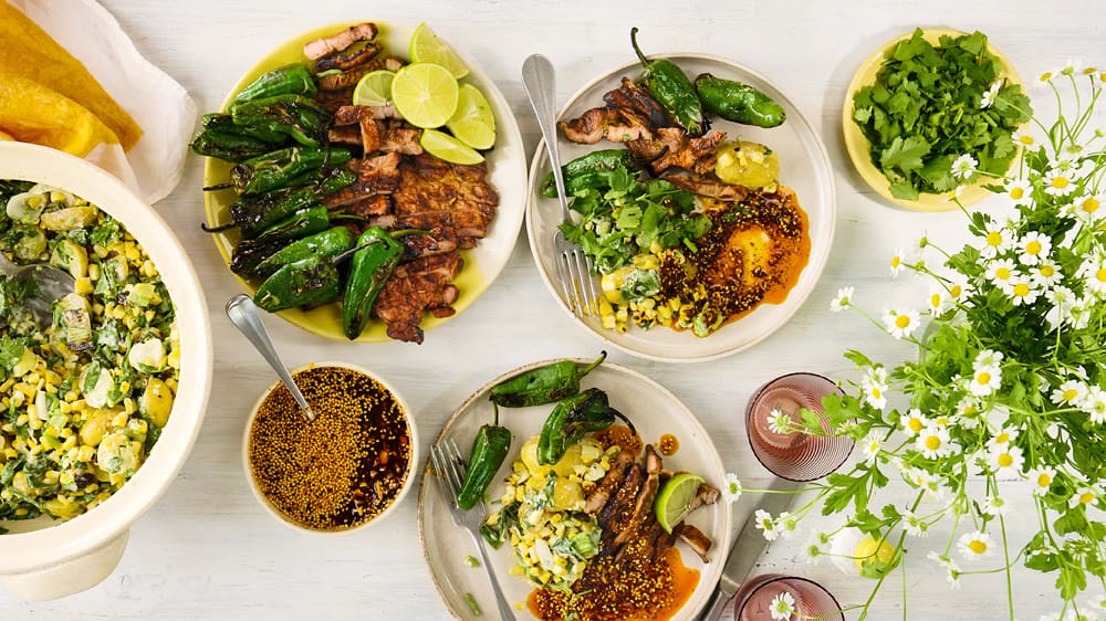 Karré med salsa macha och potatissallad 
