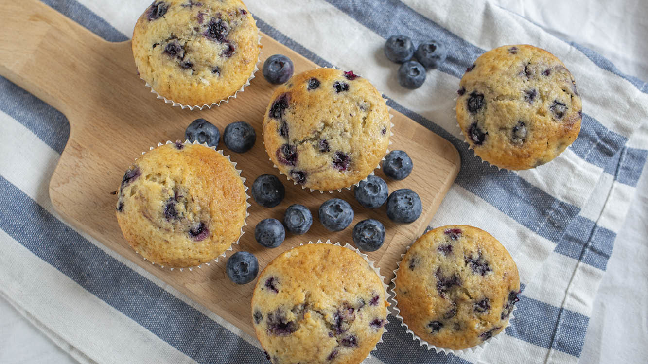 Blåbärsmuffins