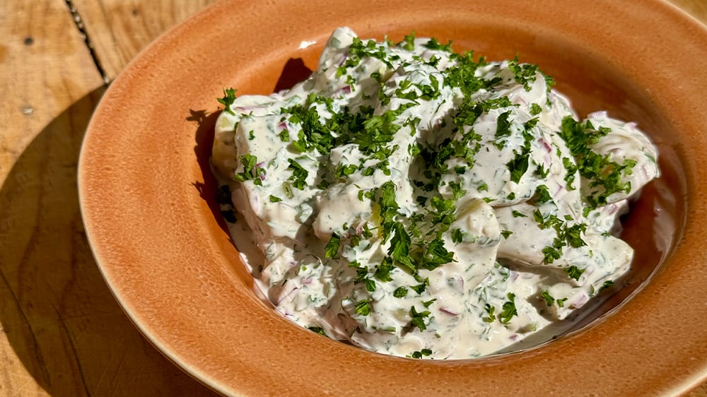 Krämig potatissallad