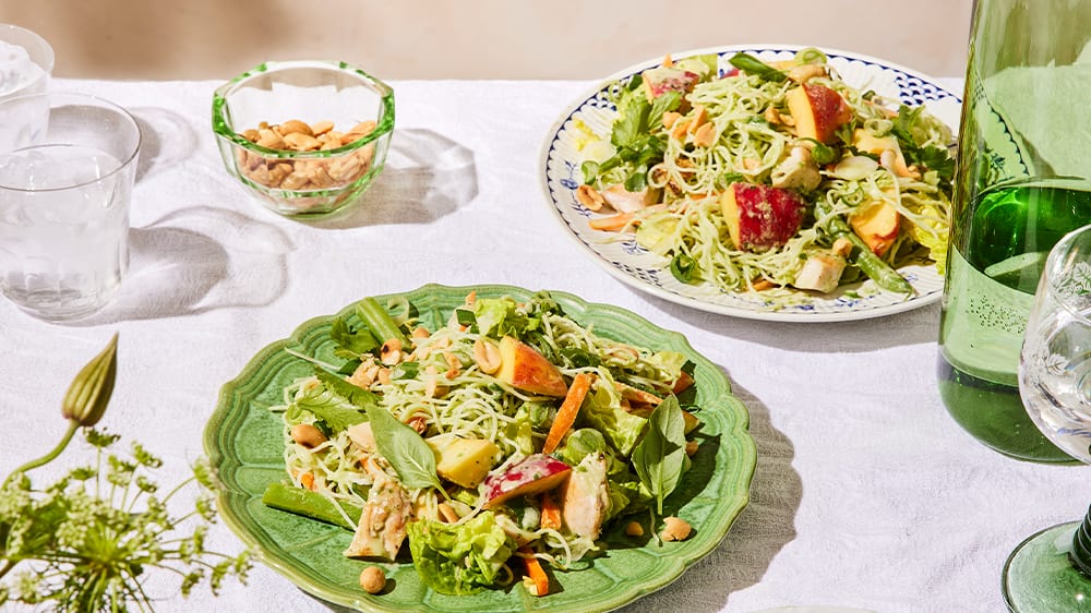 Nudelsallad med kokosdressing