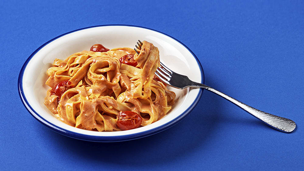 Färsk fettuccine med vodkasås