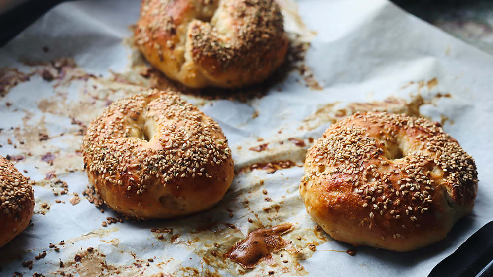 Proteinbagels på fyra ingredienser