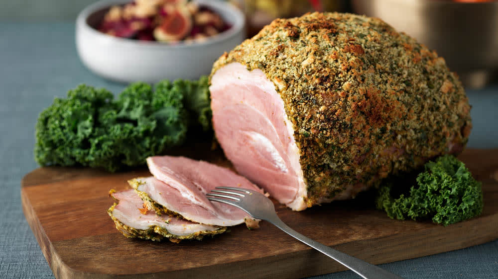 Örtgriljering till skinkan